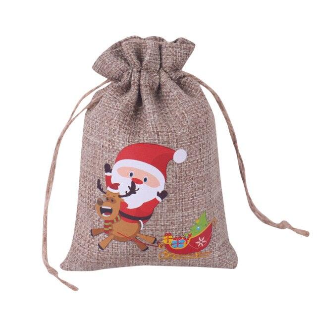 Christmas Drawstring Gift Pouches