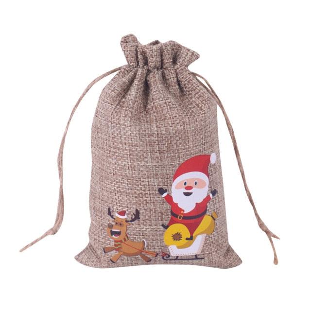 Christmas Drawstring Gift Pouches
