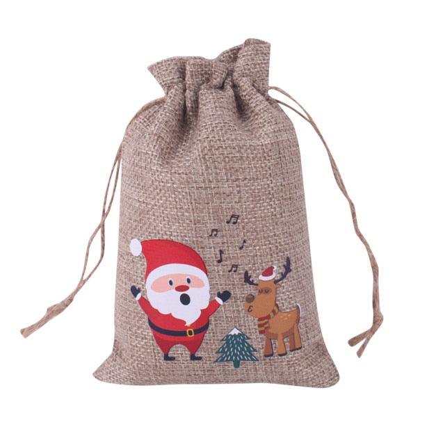 Christmas Drawstring Gift Pouches