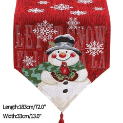 Christmas Snowflake Table Runner and Tablecloth Options