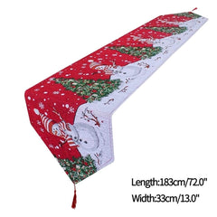 Christmas Snowflake Table Runner and Tablecloth Options
