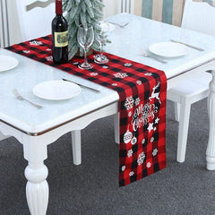 Christmas Snowflake Table Runner and Tablecloth Options