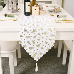 Christmas Snowflake Table Runner and Tablecloth Options
