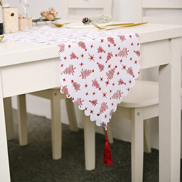 Christmas Snowflake Table Runner and Tablecloth Options
