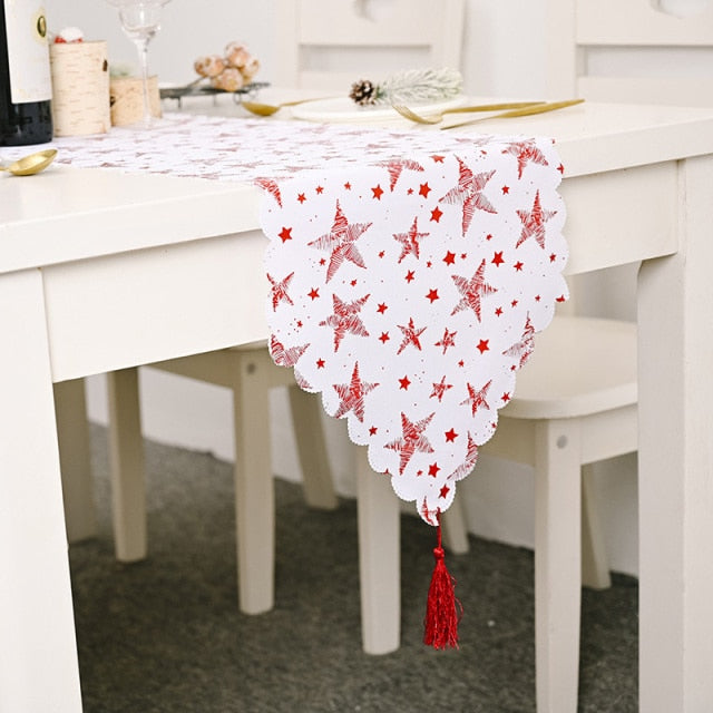 Christmas Snowflake Table Runner and Tablecloth Options