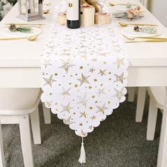 Christmas Snowflake Table Runner and Tablecloth Options