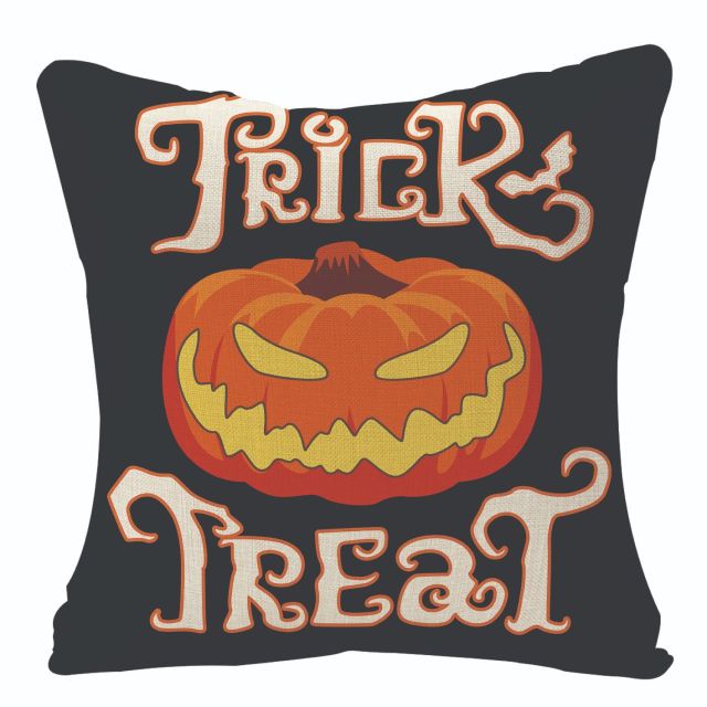 Trick-or-Treat Farmhouse Pillow Cover