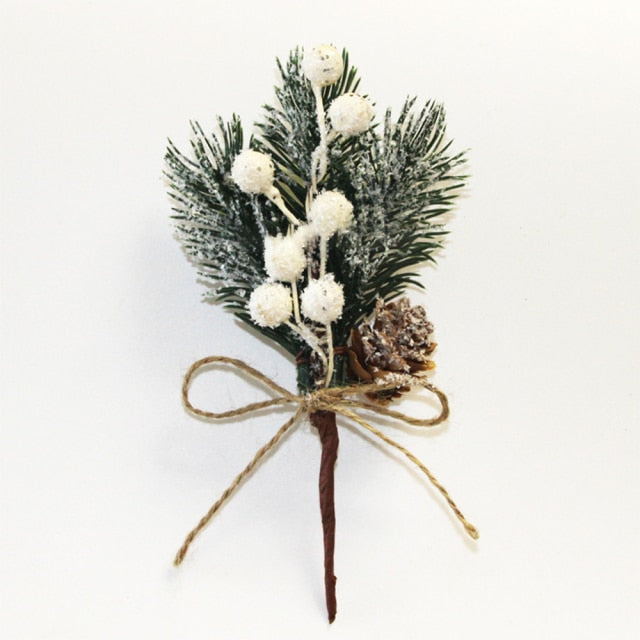 Snowy Tabletop Christmas Tree Arrangement
