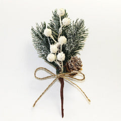 Snowy Tabletop Christmas Tree Arrangement