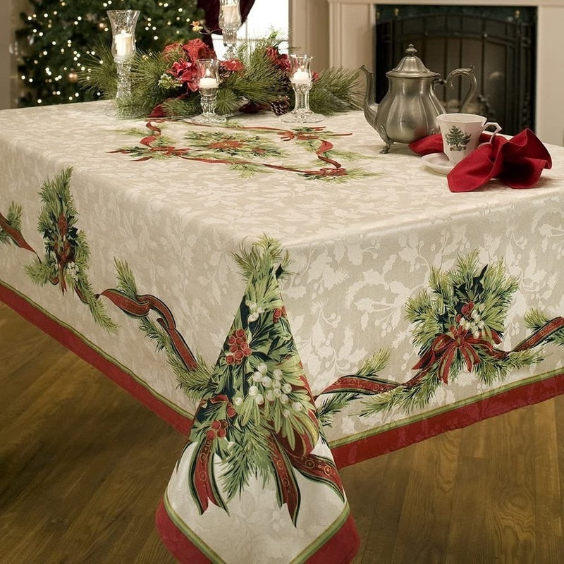 Rectangular Christmas Tablecloth