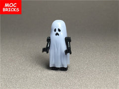 Luminous Ghost and Skeleton Assembly Figure