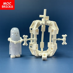 Luminous Ghost and Skeleton Assembly Figure