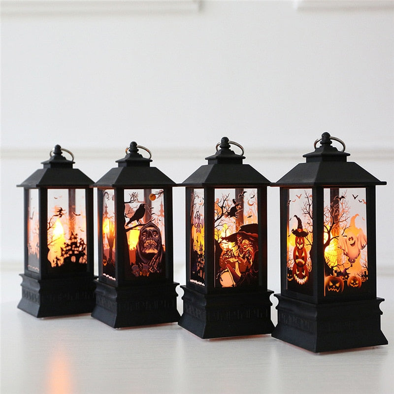 Vintage-Style LED Halloween Candles