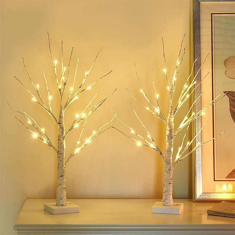 Birch Tree LED Light Night Light Table Light