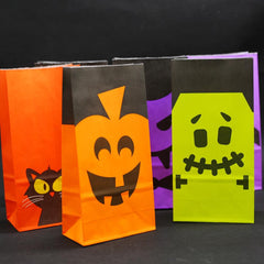 Kraft Paper Halloween Treat Bags
