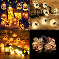 Pumpkin, Ghost, Skeleton, Bat and Spider Decoration Options