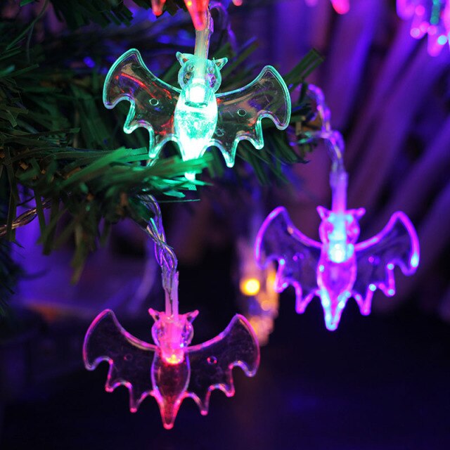Bat Shaped String Lights for Halloween