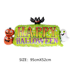 Pumpkin and Ghost Halloween Foil Balloons