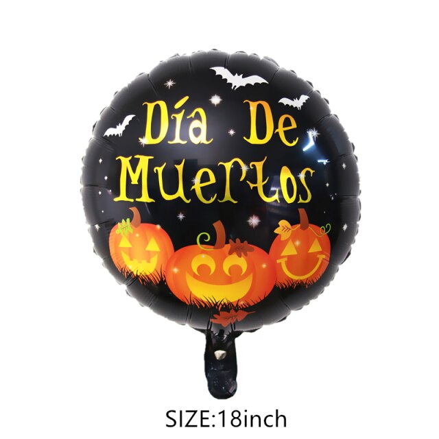 Pumpkin and Ghost Halloween Foil Balloons