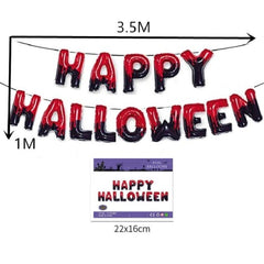 Green Happy Halloween Letter Decoration Set