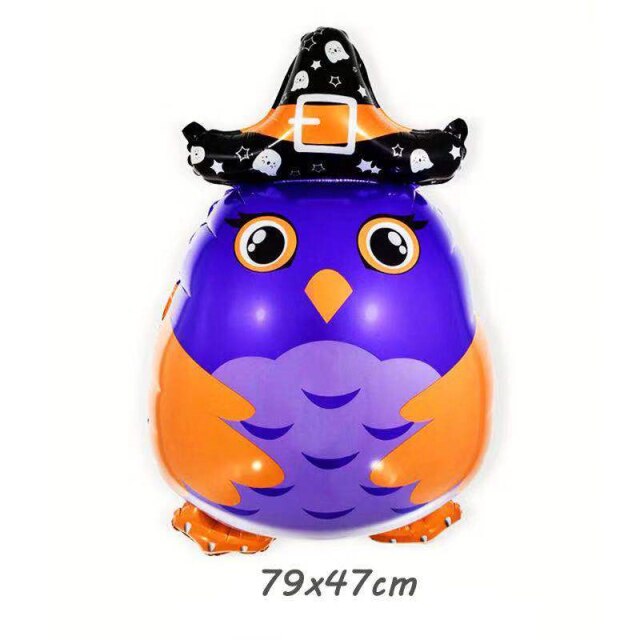 Animal-Shaped Foil Halloween Balloons