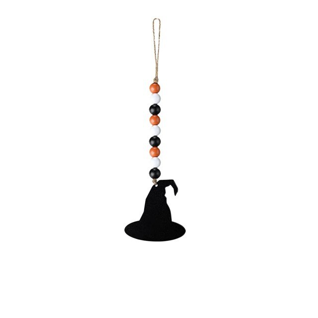Wooden Bead Halloween Hanging Decoration