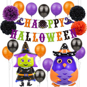 Pumpkin and Ghost Halloween Foil Balloons