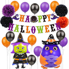 Pumpkin and Ghost Halloween Foil Balloons
