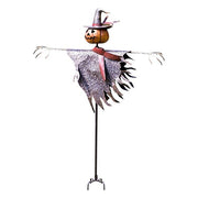 Halloween Pumpkin Scarecrow Garden Stake