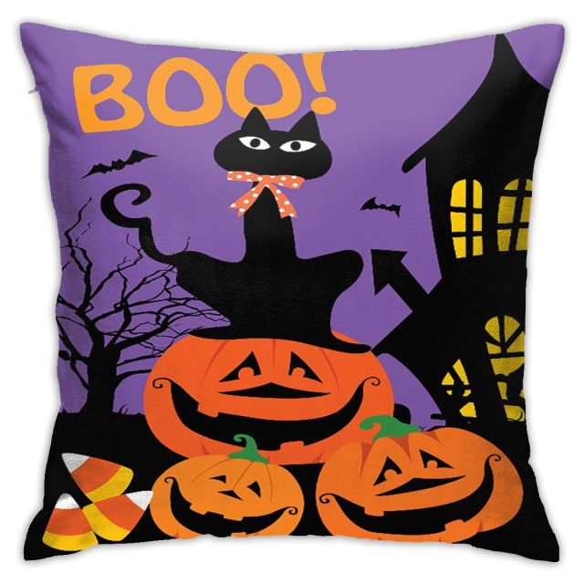 Happy Halloween Decorative Pillow Cover