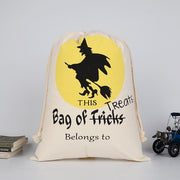 Cotton Canvas Drawstring Gift Bag for Halloween
