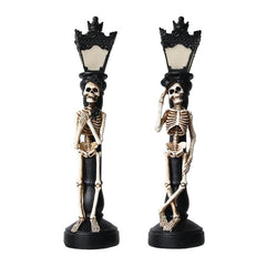 Skull and Skeleton LED Candle Holder