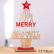 Wooden Tabletop Christmas Tree