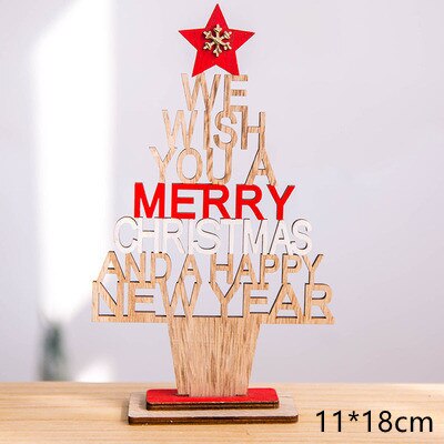 Wooden Tabletop Christmas Tree