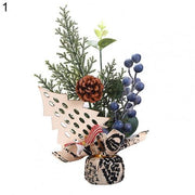 Rustic Tabletop Christmas Tree Arrangement