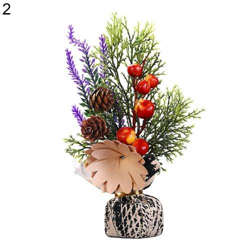 Rustic Tabletop Christmas Tree Arrangement