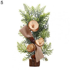 Rustic Tabletop Christmas Tree Arrangement