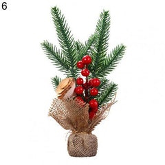 Rustic Tabletop Christmas Tree Arrangement