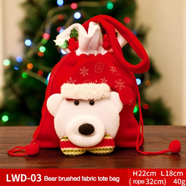 Fabric Christmas Gift and Storage Bag