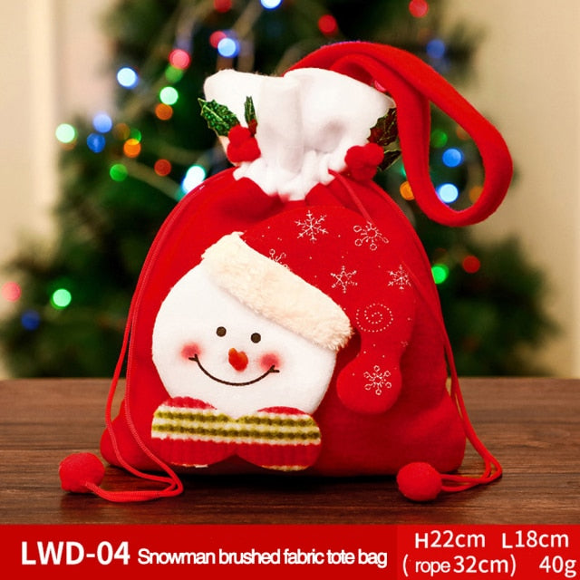 Fabric Christmas Gift and Storage Bag