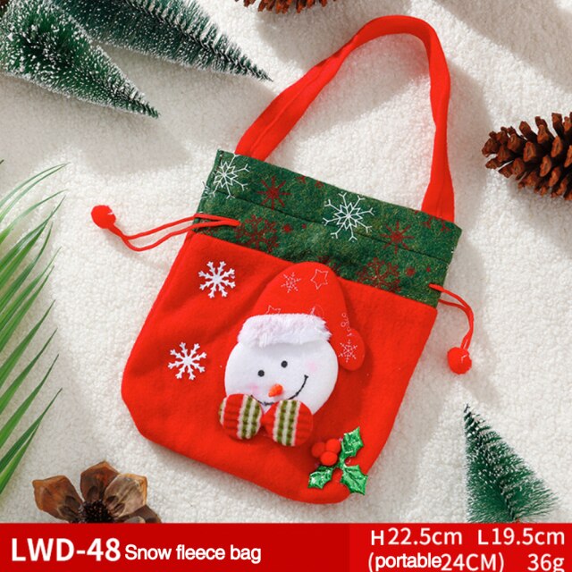 Fabric Christmas Gift and Storage Bag