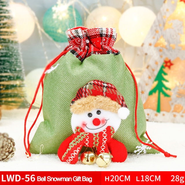 Fabric Christmas Gift and Storage Bag