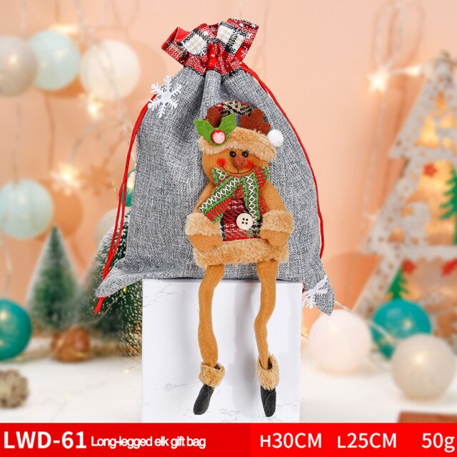 Fabric Christmas Gift and Storage Bag