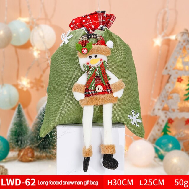 Fabric Christmas Gift and Storage Bag