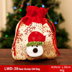 Fabric Christmas Gift and Storage Bag