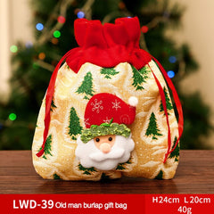 Fabric Christmas Gift and Storage Bag