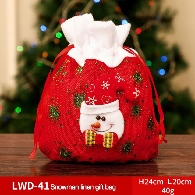 Fabric Christmas Gift and Storage Bag