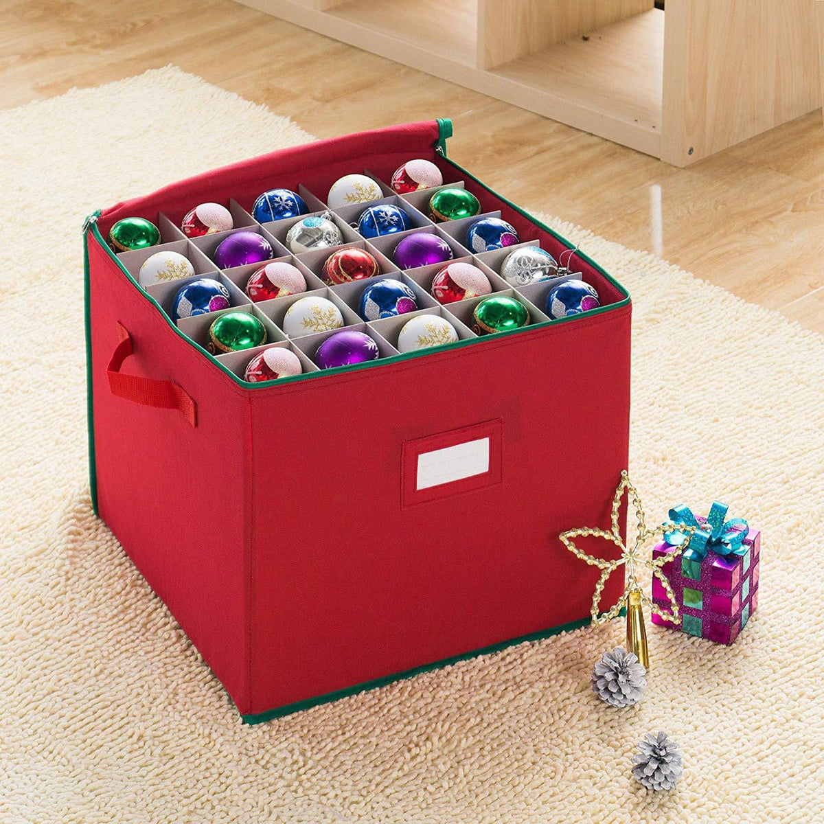 Christmas Storage Box with Compartments