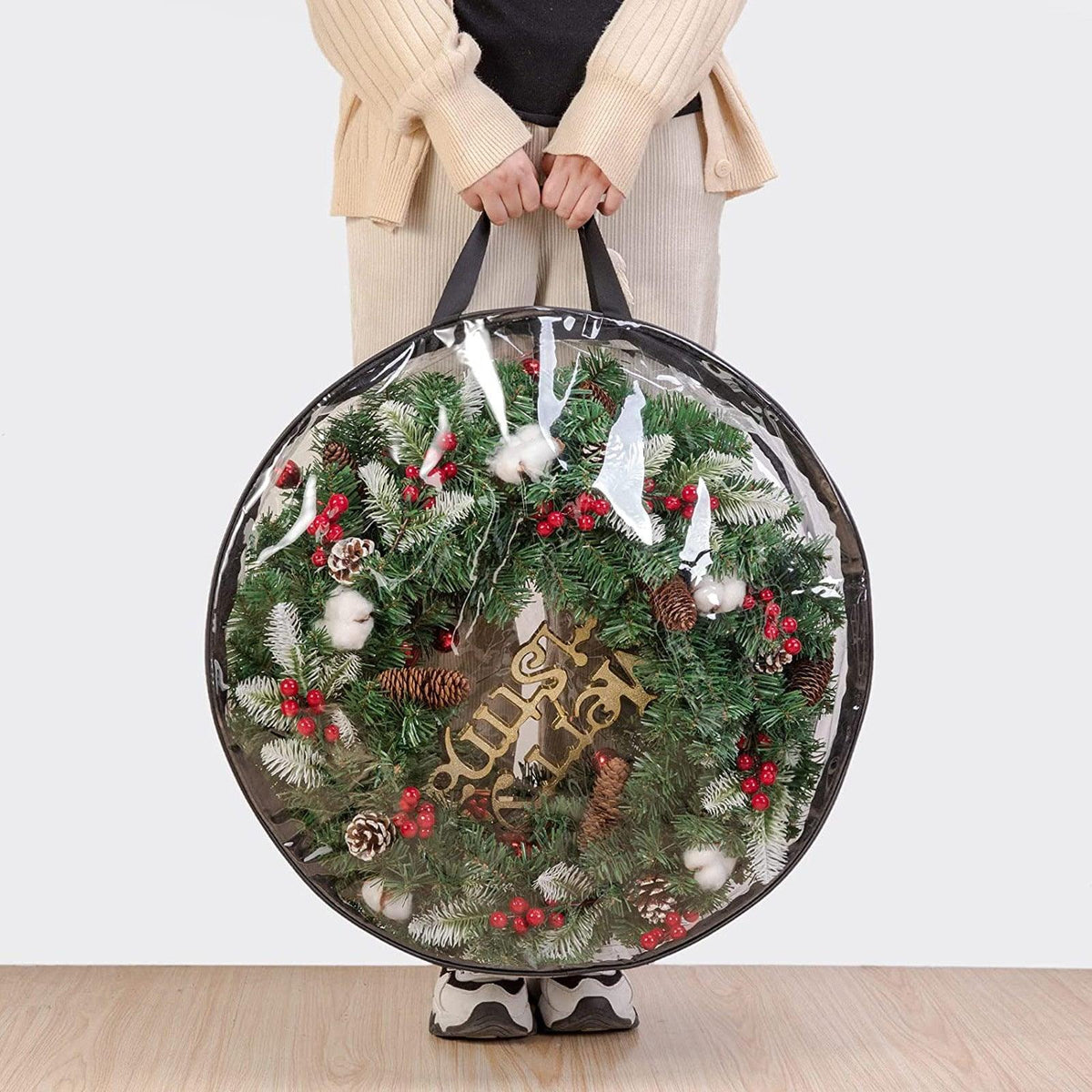 Transparent Christmas Tree & Wreath Storage Bags
