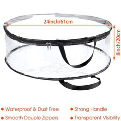 Transparent Christmas Tree & Wreath Storage Bags